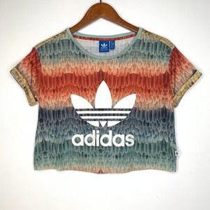 Adidas X Farm Feather Menire Cropped T-Shirt Rare